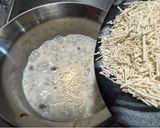 そうめんアレンジ♪里芋ときのこのチーズリゾット風作り方7写真
