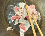 豚バラとこんにゃくのおかか炒め😻作り方1写真