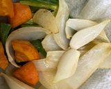 さつまいもと鶏もも肉の酢豚風作り方2写真