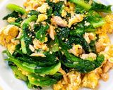 サラダ菜とツナのふわ卵炒め作り方8写真