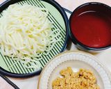 ☆肉味噌を入れて食べるつけうどん美味♬作り方4写真