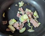 ロメインレタスとベーコンのバター醤油焼き作り方2写真