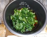 鮭・小松菜・しめじ・卵の炊き込みご飯作り方2写真