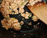 鶏ミンチ担々鍋お素麺入り作り方4写真