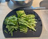 簡単シャキシャキ空芯菜炒め作り方1写真