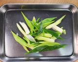 鯛の刺身とねぎの濃厚からし酢味噌和え😋🍺作り方1写真