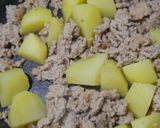 アスパラと豚ひき肉のオイスターカレー炒め作り方5写真