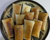 麻婆春雨で揚げない焼き春巻き作り方6写真
