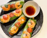 水菜の海鮮生春巻き作り方5写真