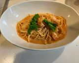 春色の海老のクリームパスタ♪作り方4写真