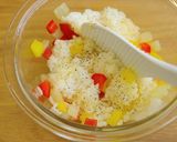 ベジ♪ レンジでパプリカのコンソメピラフ作り方4写真