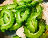 玉のせ●ゴーヤ＆キャベツの鶏肉焼きそば作り方1写真