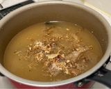 前日の味噌汁に追い鰹と人参と豆腐作り方2写真