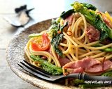 アンチョビ香る★菜の花のペペロンチーノ♬作り方11写真