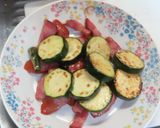 緑の夏野菜とフランクフルトのピリ辛パスタ作り方7写真