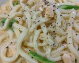 カルボナーラ風うどん作り方4写真