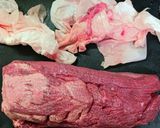 ネギ塩ダレがこぼれない牛タンに入れ込み法作り方1写真