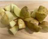 玄米甘酒で作る新じゃがの煮っ転がし作り方1写真