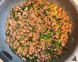 ひき肉とニラの卵とじ作り方3写真