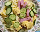 夏は手抜きの冷製カルボナーラソースパスタ作り方7写真