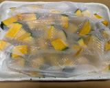 簡単⭐︎ザーサイアレンジ⭐︎レンチンカボチャそぼろ作り方3写真