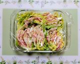 簡単夕飯！豚バラ白菜大蒜レンジ蒸し料理作り方5写真