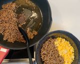 【お弁当にも】牛そぼろと炒り卵の2色丼作り方6写真
