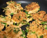 豚肉とニラの落とし焼き作り方5写真