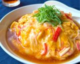 簡単昼食・夕食★カニカマと卵のふわとろ〜天津飯作り方6写真