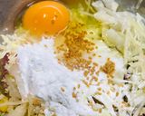サラダ活用●米粉のかき揚げお好み焼き作り方1写真