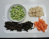 たけのことわらびの山菜おこわ作り方3写真