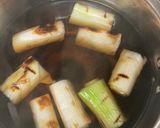 れんこん、焼きねぎ、きのこ入り揚げ出し豆腐作り方1写真