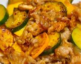 簡単！豚肉とズッキーニの味噌炒め作り方7写真