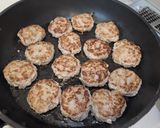 こってりタレ豚🐷バーグ作り方3写真