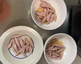 ゴロゴロ野菜魚肉梅トマト親子丼味炒煮風作り方2写真