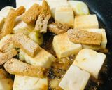 ミニ豆腐＆長ネギのきつね焼きうどん作り方2写真