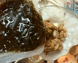 お豆腐の納豆もずくかけ😻作り方1写真