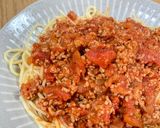 ミートソースパスタ🍝作り方5写真