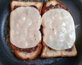 簡単ランチ!キノコのハンバーグトースト作り方9写真