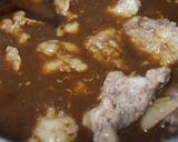 牛すじの赤みそ炊き作り方4写真
