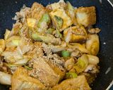 簡単厚揚げと、豚こま肉の味噌炒め作り方2写真