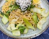 しらすとチンゲン菜のエスニック焼きそば作り方7写真