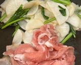 カブと豚肉の卵とじ作り方4写真