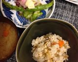 イワシつみれ団子入り炊き込みご飯作り方6写真