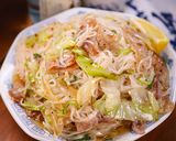 スタミナねぎ塩豚バラ油そうめん🤩作り方7写真