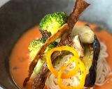 彩り夏野菜の冷製ガスパッチョ素麺作り方6写真
