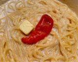 ワンパンで簡単！濃厚たらこクリームパスタ作り方3写真
