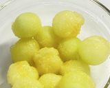 甜杏仁香る🍈メロン杏仁豆腐✨作り方6写真