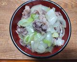 玉ねぎたっぷりのヘルシー牛丼♪作り方5写真