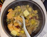 さつま芋と鮭と舞茸の炊き込みご飯作り方4写真